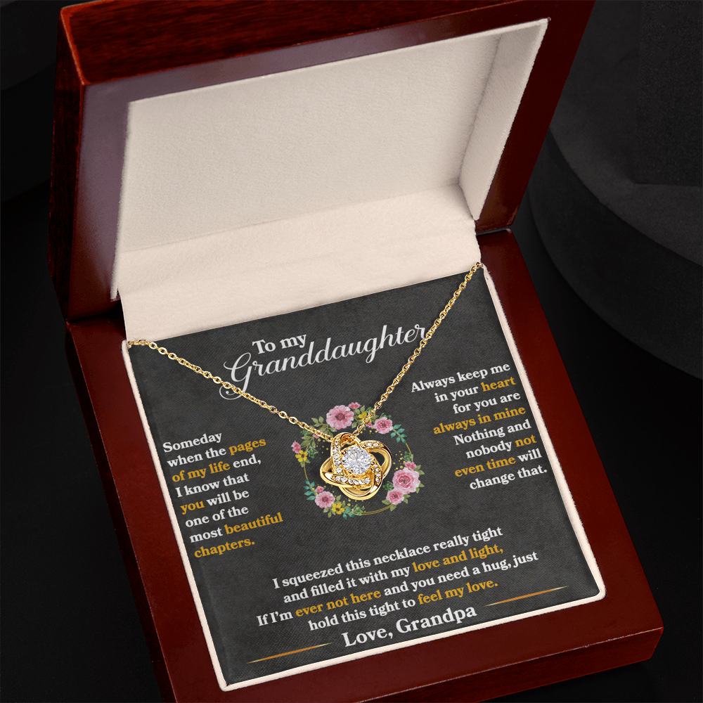 Keep Me In Your Heart - Love Knot Necklace