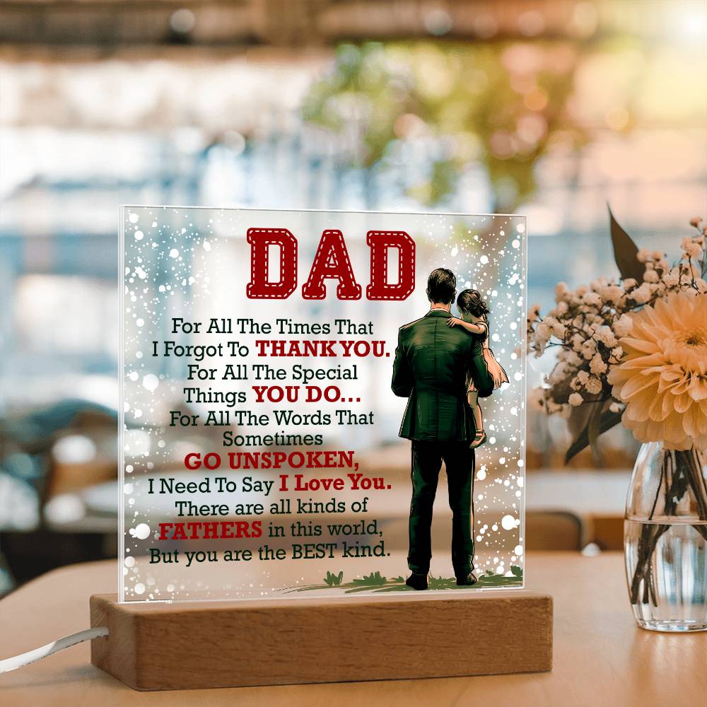 Thank You Dad - Acrylic Square